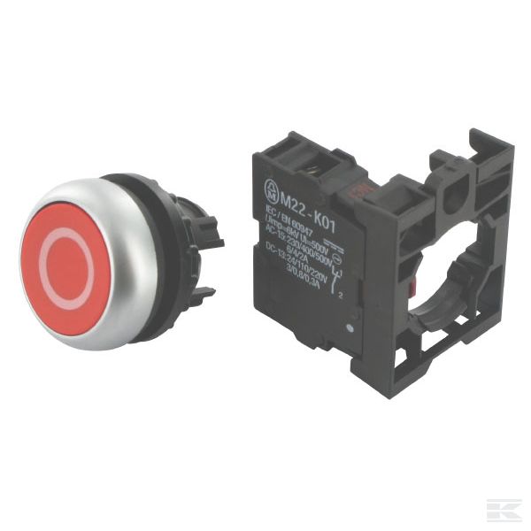M22DRX0K01 Кноп. вык. в сборе 1раз. кр.0