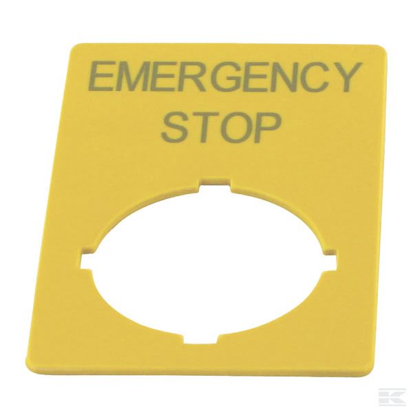 M22XZKGB99 Табл.авар.откл. Emergency Stop