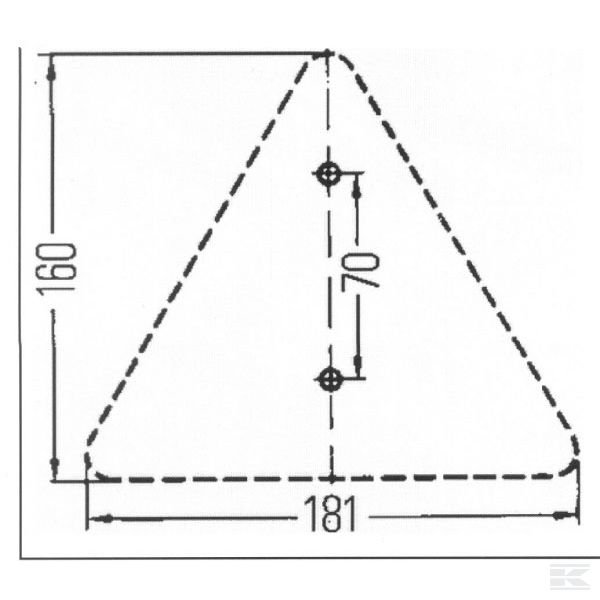 8RA003503001 Рефлектор треугольный
