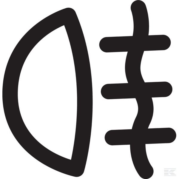 9XT713630361 Знак задняя противотуманная фара