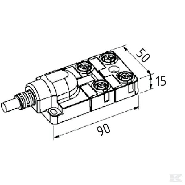 8000845123630500 +Exact12 4xM12 5-pole cable 5m