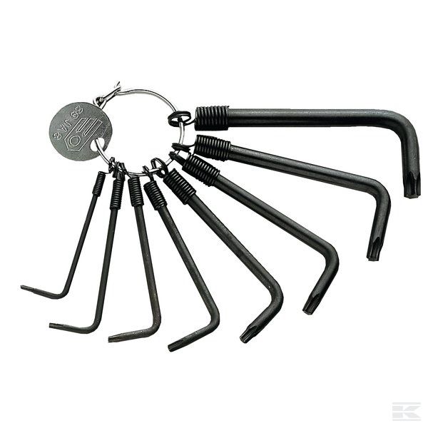 89JA8 Шестигр. ключ T8-T40 Torx 8пр.