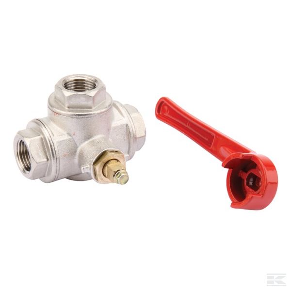 KS312T 3-х. ш.кр. Т 1/2" внут./внут.