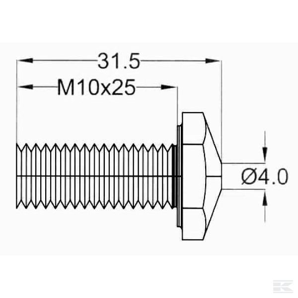 JBM30014 + Set blade bolts JO BEAU