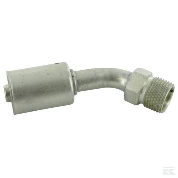 KL070590 Пресс-фитинг № 8, 45°, стальной