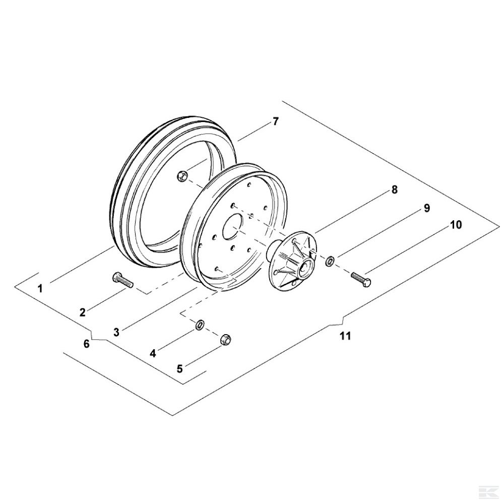 KL810964 Колесо 280x65