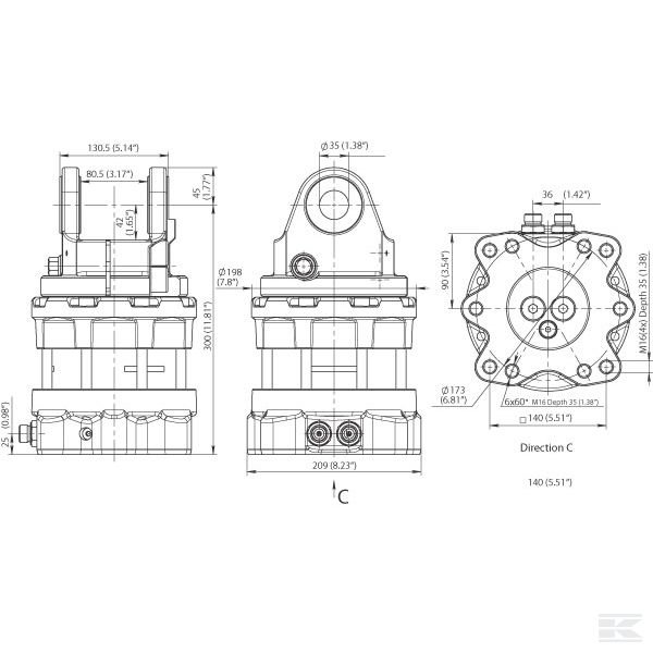 HR6 pотатор HR6 60кН