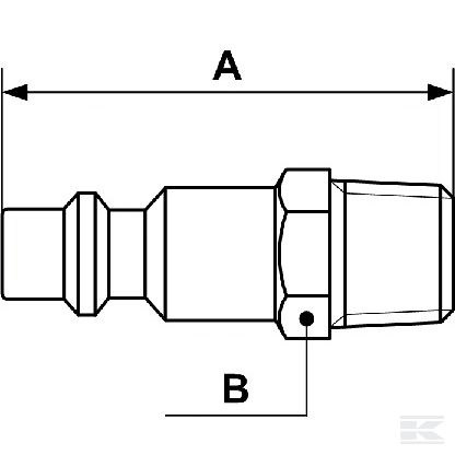 IRP066151P002 Ниппель вставной BSP AG 1/4"