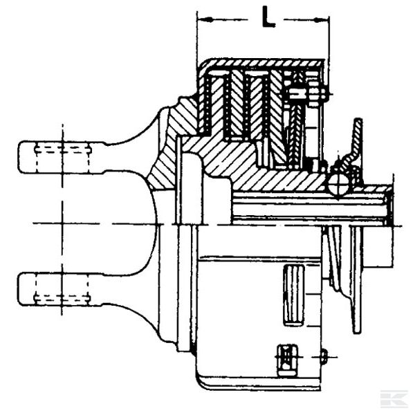 5624616105 Фрикционная муфта K9 2/4 W2400