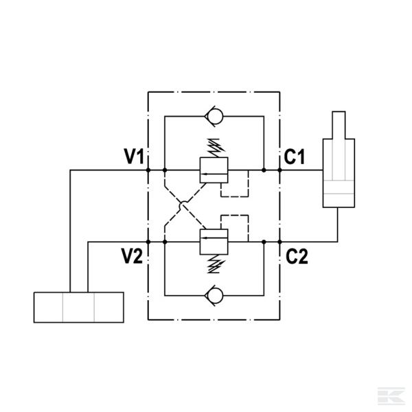 FPOE70D12LA20B Двойной уравнительный клапан