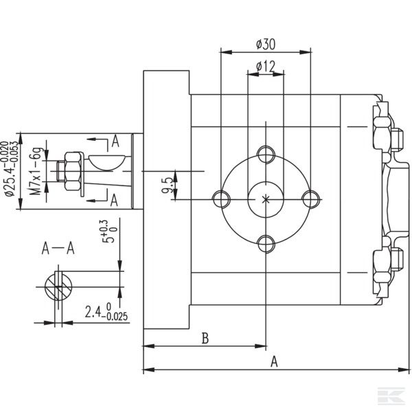GP101S3030C18EGP Шест.гидром. р.1 1,1см3 S C18E