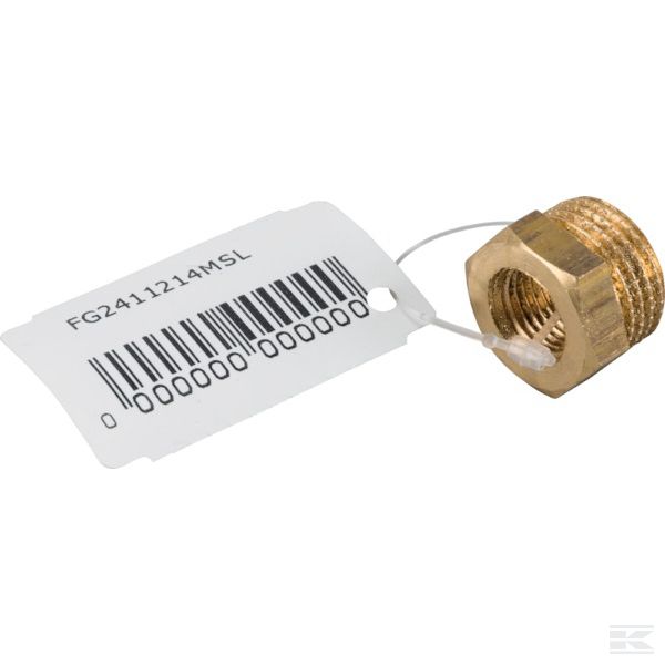 FG2411214MSL Редуктор латунный F 1/4" x M 1/2"