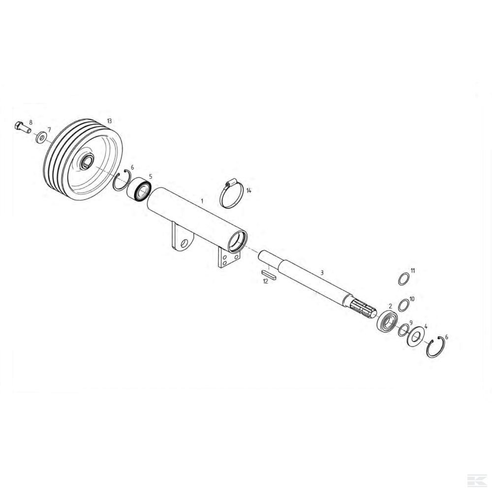 141489 Клиноременный шкив Fella