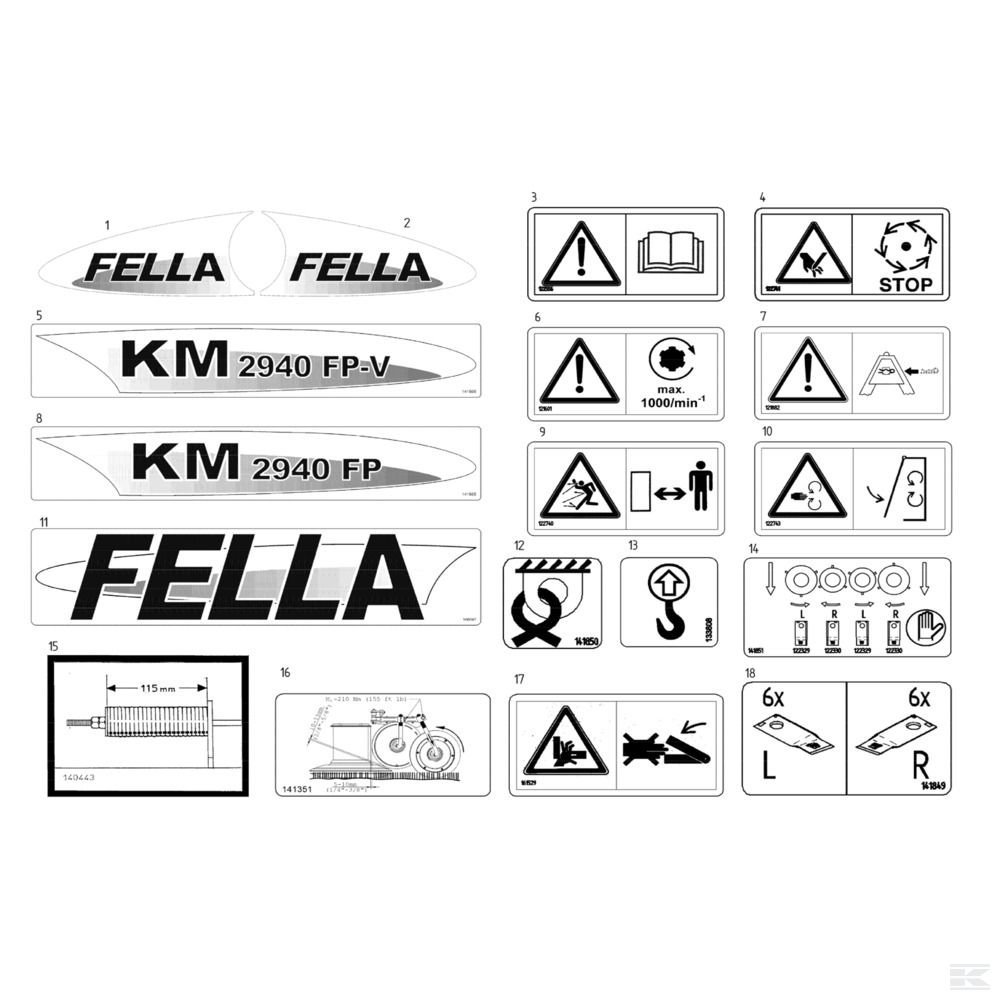 141851 Наклейка Fella