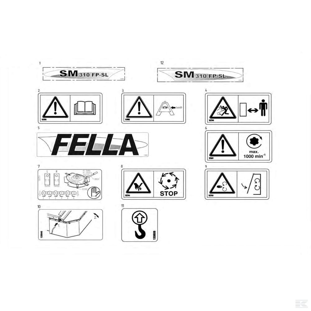133808 Наклейка Fella