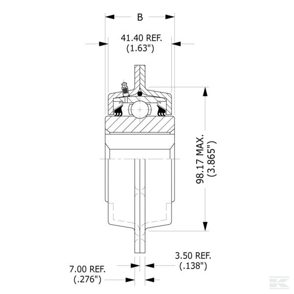 FD209118SQ Корпус подшипника в сборе