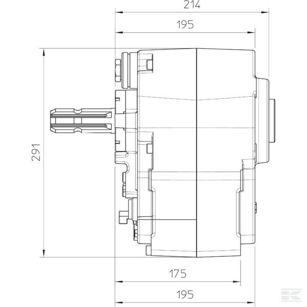 GBSPU000CW6XM126 Редуктор Zuidberg
