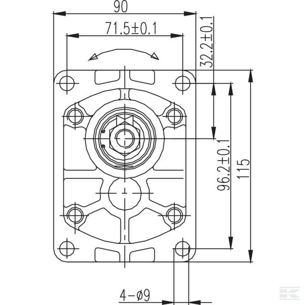 GM2016R4040C18EGP Шест.гидром. р.2 16см3 R C18E