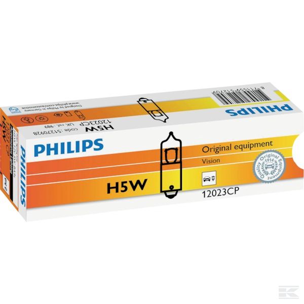 GL12023CP +Bulb 12V 5W H5W BA9s