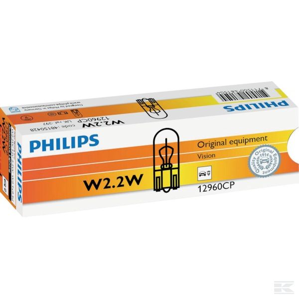 GL12960CP +Bulb 12V 2.2W W2.2W W2.1x9.5d