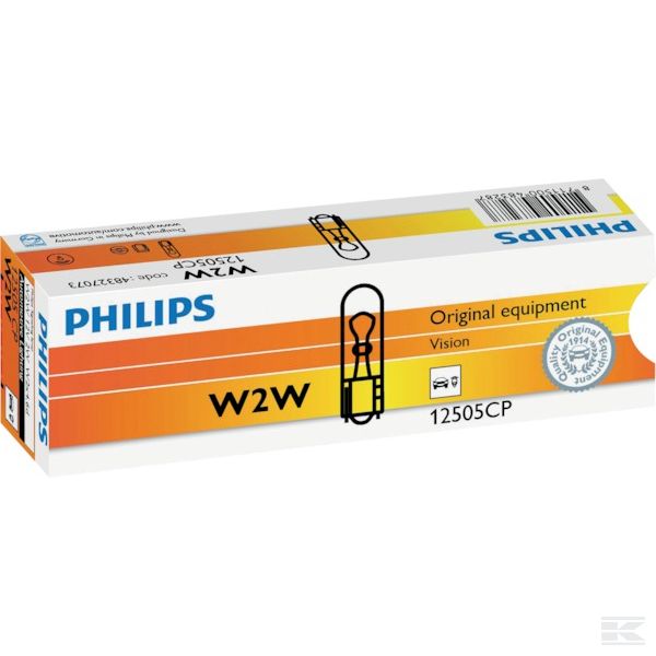 GL12505CP +Bulb 12V 2W W2W W2x4.6d