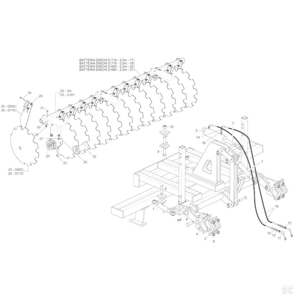 R18420270R Скребки Gaspardo Attila