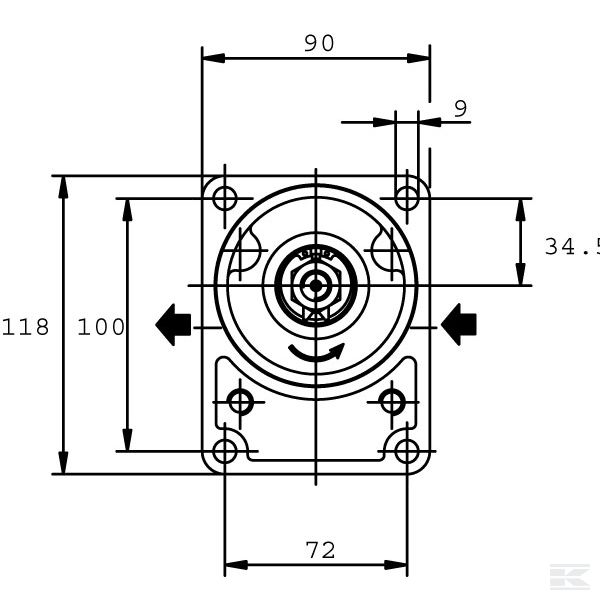 PLP206D355B2 Насос шестеренчатый Polaris 20