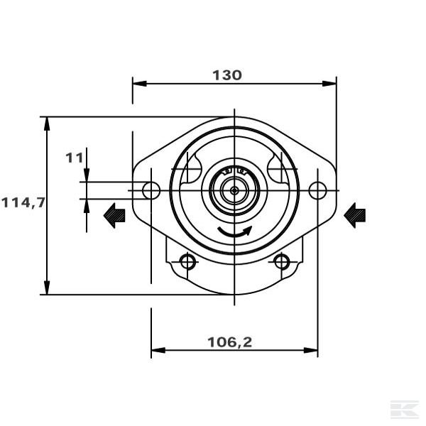 PLP2024S001S1 Шес.нас.PLP20.24,5S0-01S1-LMM/