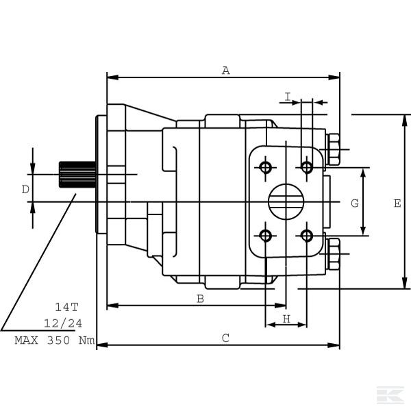 HDP35125D1 Шестеренчатый насос Magnum 30