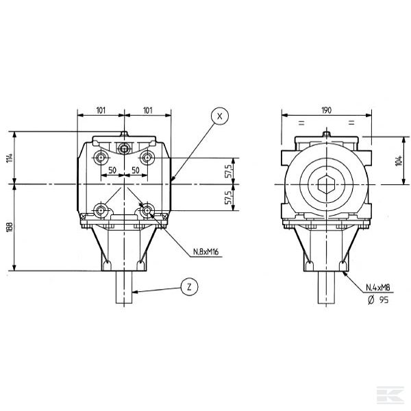 278729 Коробка передач TB-278C 1:1