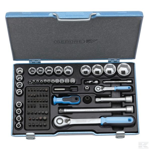 DP19V20U20 Наб. торц. кл. 1/4"-1/2" 81шт.