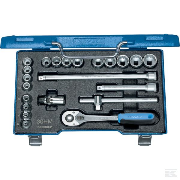 DPD30HMU10 +Socket wrench set 3/8" 22 pcs