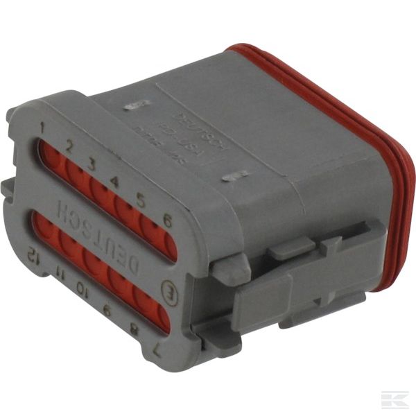 DT0612SACE05 Корпус штекерной колодки 12 P. Fem. DT gra