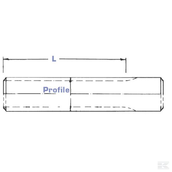 EDS220580221 Шлицевые валы L=270