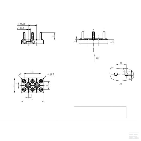 EM910017WAKR Клеммная колодка