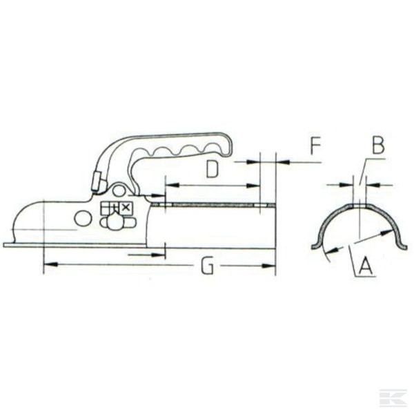 EM80F Муфта шариковая 800 кг 60 мм