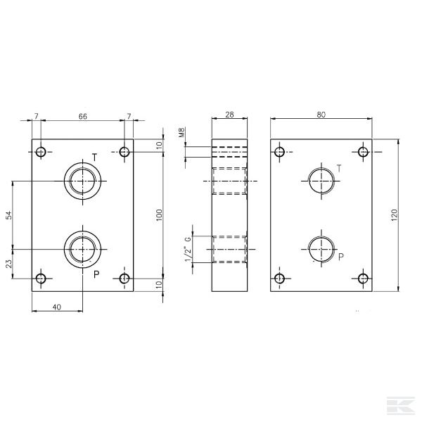 EC5402 Пластина концевая EC 5402
