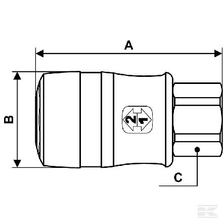 ERG071101 +Qk-rel cplg IT BSP1/4"