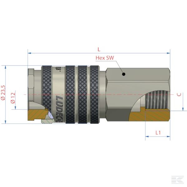 ESI14I +Quick coupling fem. BSP 1/4"