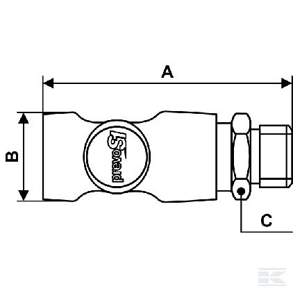 ESI071151P001 Без. б.соед. внеш. р. BSP1/4"