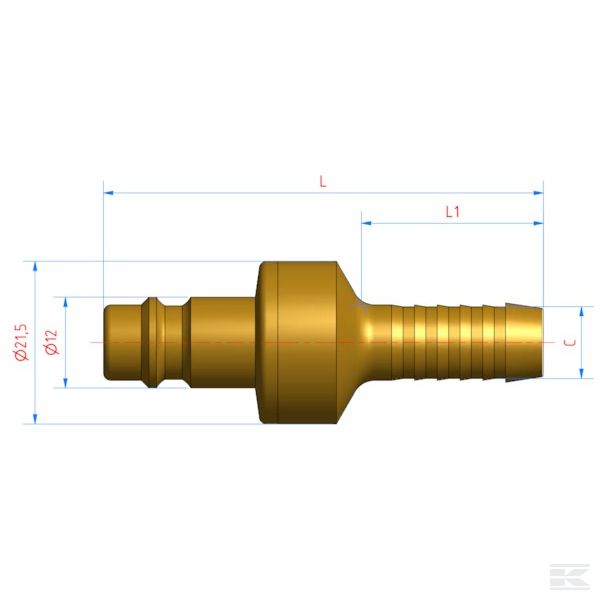 ES9SAB +Quick coupl.plug/hose 9 mm