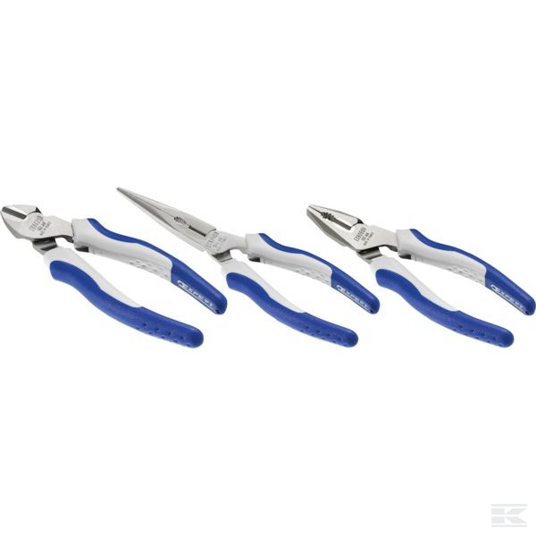 E080816 +Set of 3 mechanic's pliers