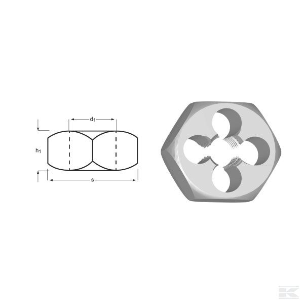 F27212 Плашка F272 HSCo G1/2"