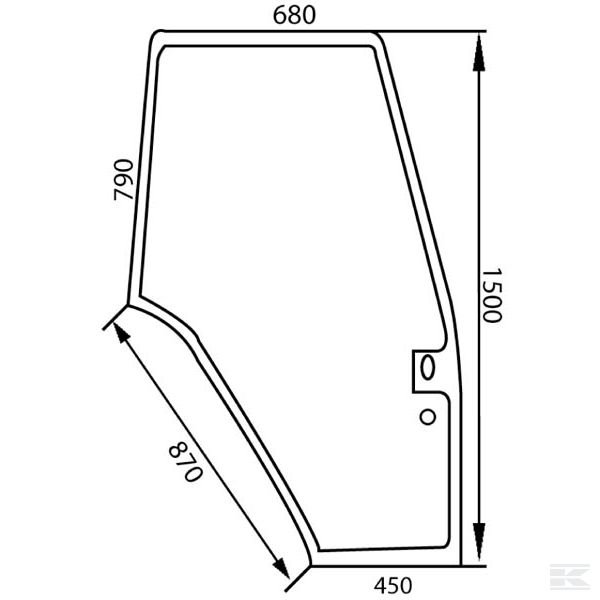 82000367KR Стекло двери
