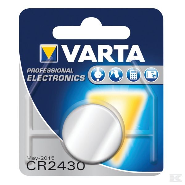VT6430 Сухая батарея CR 2430  Varta