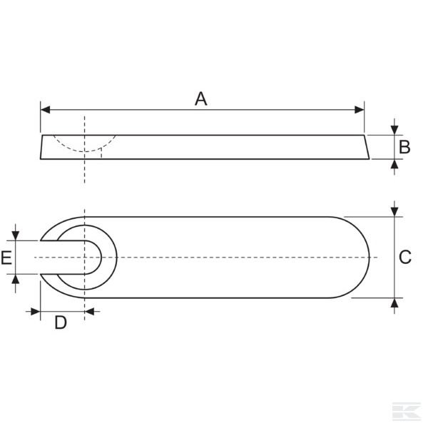 WS3019 Пластина 150x9,5мм