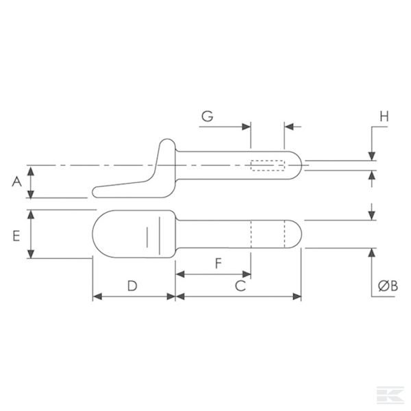 WS3011 Цапфа на винтах 63x12,5мм