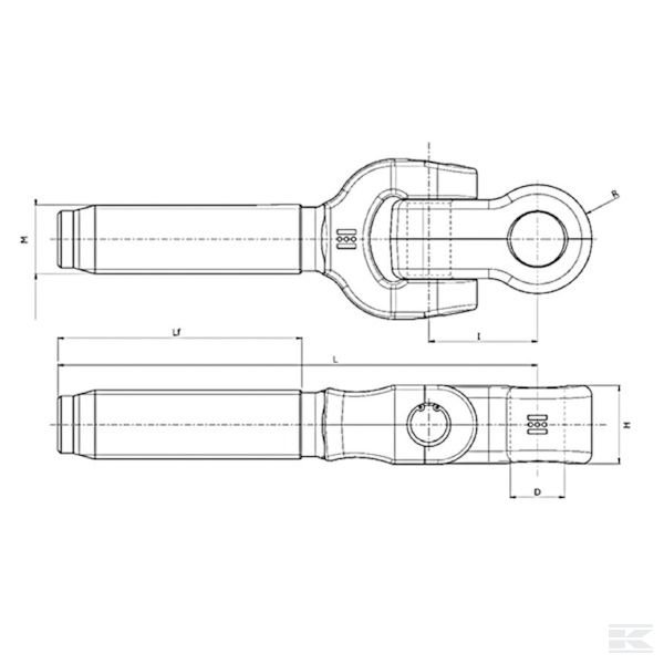 TFS23DX Ходовой винт верхней тяги