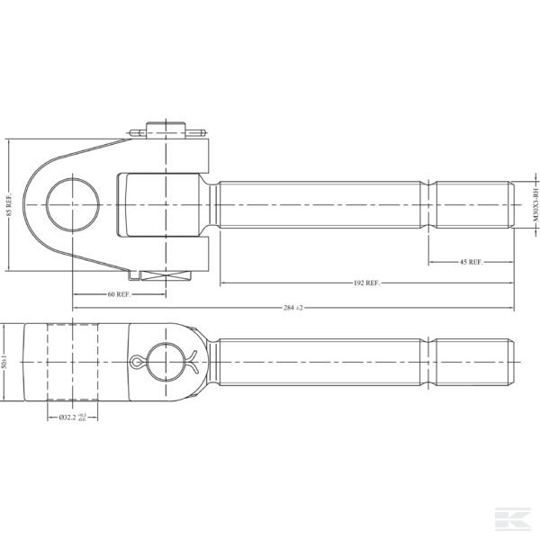 TL3030320RKR Шпиндель пр. M30x3,0 - 32,0мм