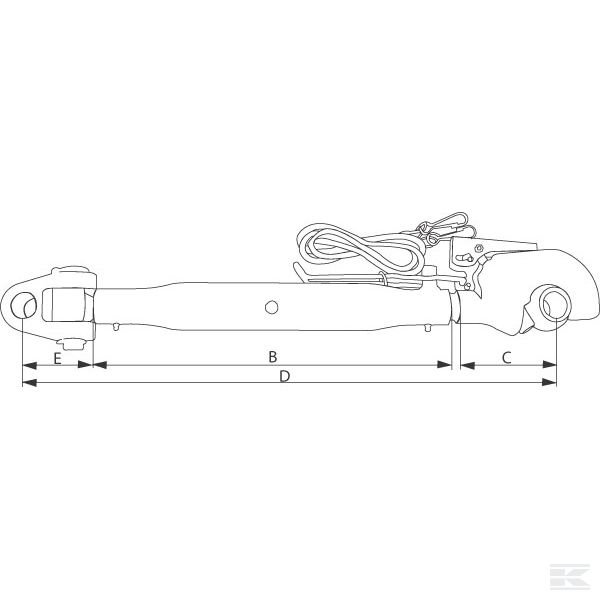 TLC5103632032KR Цен.тяга с захв. крюк. / крюк.